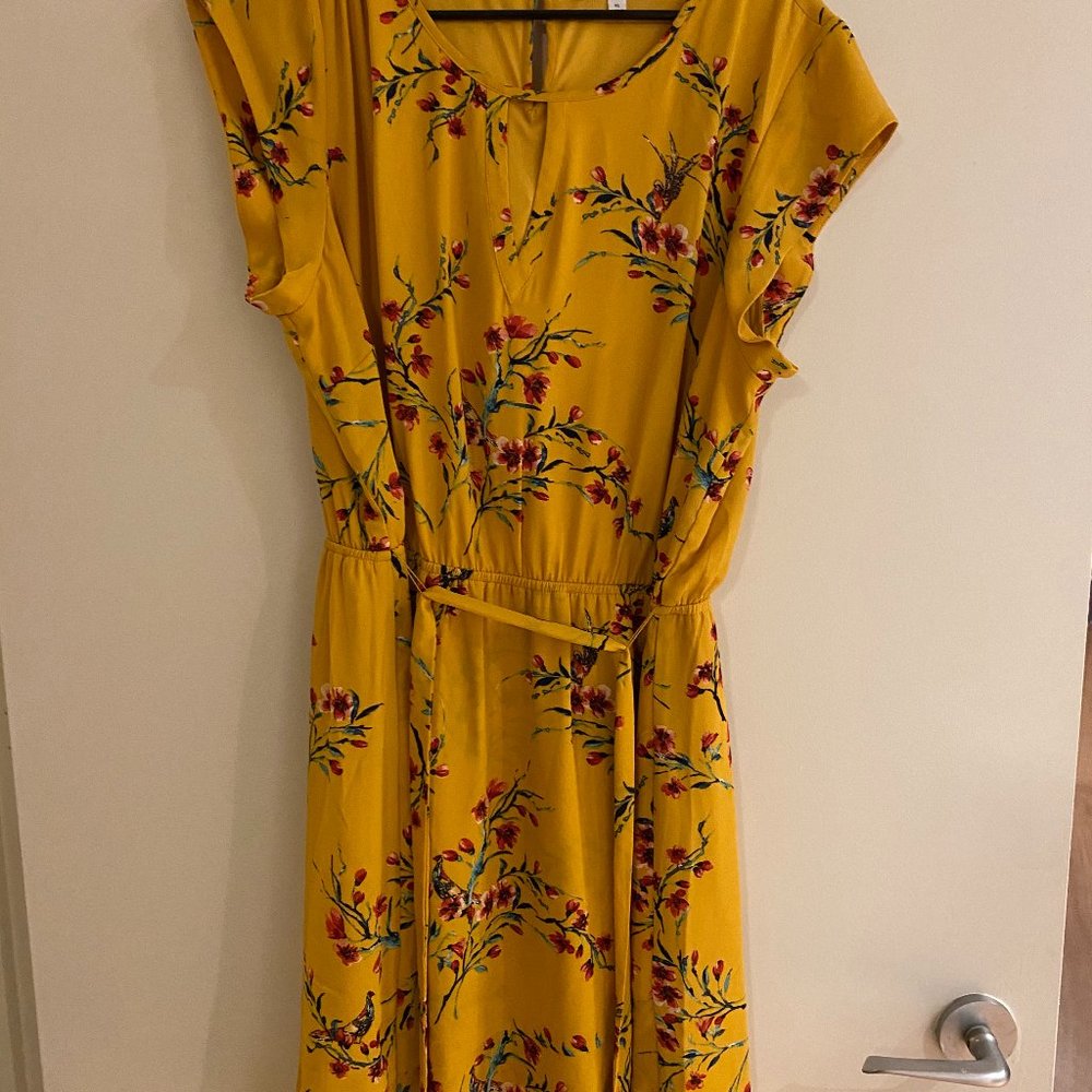DR2 Yellow Floral Dress